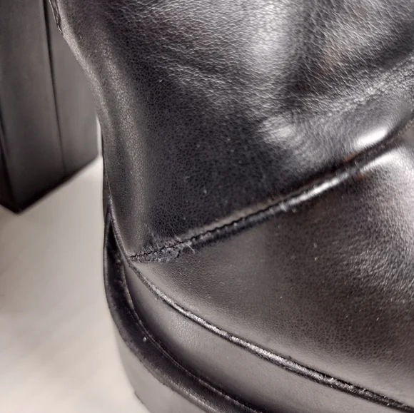 Boohoo Black Chunky High Platform Boots - Picture 12 of 15